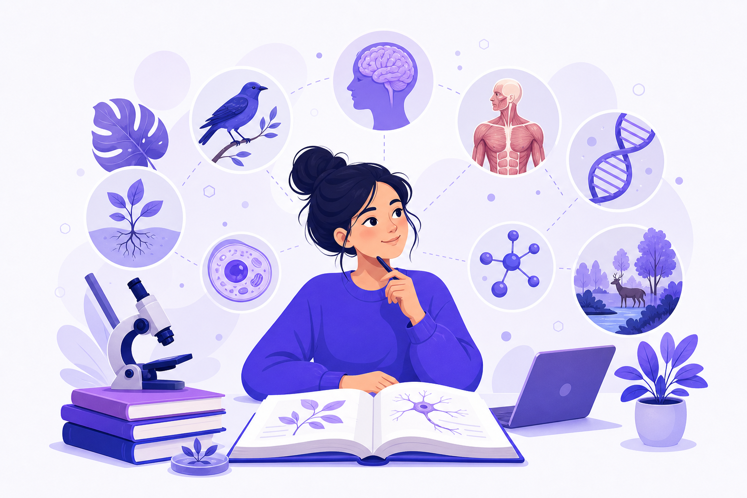 How to Learn Biology: Vocabulary, Systems, Active Recall